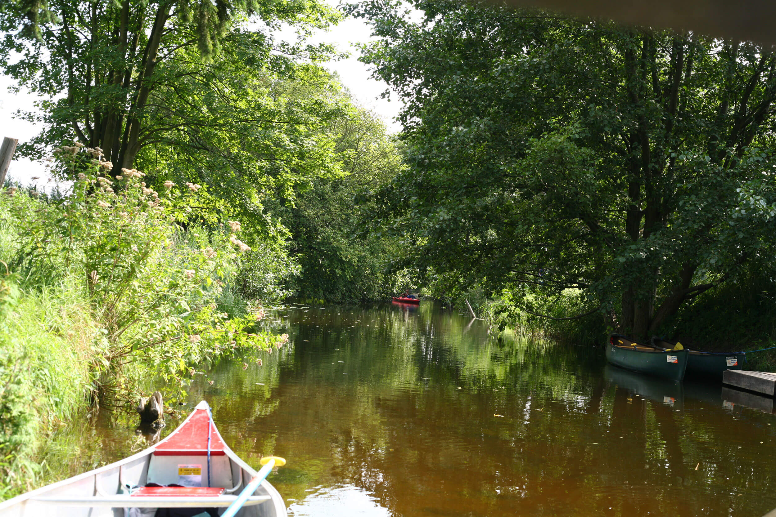 Kanutour in der Mecklenburgischen Seenplatte und dem Natur-Campingplatz Zum Hexenwäldchen